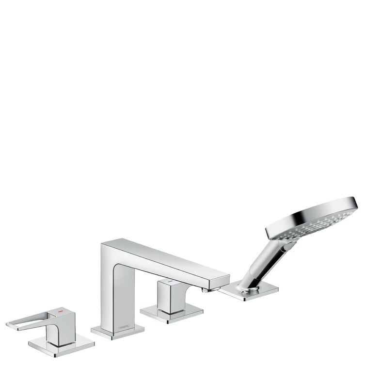 Hansgrohe Metropol Double Handle Deck Mounted Roman Tub Faucet